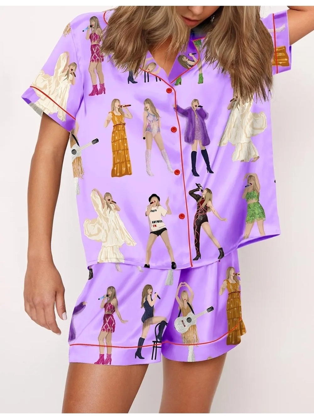 NWT Eras Tour Taylor Swift Inspired Lavender Pajama Set From Sheshow, Small